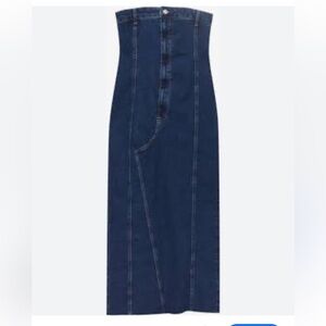 NWT Pull&Bear Denim Strapless Dress | M